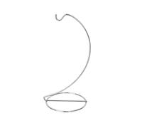 Percha de bolas de cristal para colgar plantas, soporte para adornos para bolas, diseño en espiral, estante de hierro, terrario de aire, boda, hogar, oficina, jardín, color plateado
