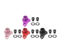 Percha de Cambio Trasero Aluminio para Bicicleta de Montaña y Carretera UDH - 13 x 4.5 x 4 cm, 63 g, Negro/Rojo/Morado/Rosa (Rosa)