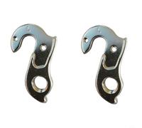 Percha de cambio trasero de aleación de aluminio CNC para bicicletas Merida Gigant, color negro, 50 x 35 x 8 mm, gancho trasero de transmisión con tornillos, 2 juegos