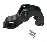 Percha de cambio trasero para bicicletas CAAD, Synapse y SuperSix - Aleación de aluminio CNC, negro, 48 x 35 x 11,5 mm, incluye 2 tornillos