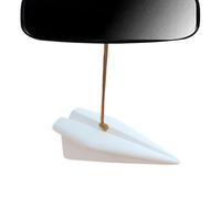 Percha de coche de avión de papel - de visión trasera de metal, de coche, accesorio colgante | Mini difusor de fragancias con función aroma perfume, novedad decorativa para el olor