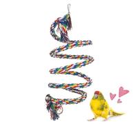Percha De Cuerda Para Cacatúas Ninfa Interactivo con Campana para Mascotas | Juguetes para Jaula de Periquitos y para Trepar para Jugar Masticar y Trepar en Interiores para Loros Canarios y
