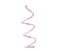 Percha de cuerda para loros | Columpios flexibles para loros, cacatúa, peonía, juguete de escalera de masticación de algodón multicolor