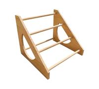 Percha de Descanso de Pino Natural, Estructura Rectangular para pájaros pequeños, Parque Infantil, Percha de Entrenamiento para Polluelos