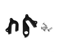 Percha de desviador de bicicleta para TWITTER-compatible con aleación de aluminio patrón de perno estándar ligero 5x3x1.5mm Negro Instalación rápida de marco para bicicleta de montaña de carretera