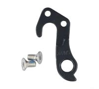 Percha de desviador trasero de bicicleta #322175 Gancho trasero de acero fuerte con pernos para alineación de bicicleta, color negro, 30 g