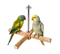 Percha de Jaula de Pájaros,Giratorio De Madera para Periquitos - Percha Pájaros,Pico Desgaste, Uñas Cuidado, Masticación, Entretenimiento, Movimiento Simulado, Aburrimiento, Conducta