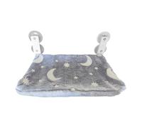 Percha de la ventana del gato, cama plegable de la hamaca del animal doméstico, 20,47x11.81x6,89 pulgadas de viento y juguetes colgantes, asiento de alto descanso cómodo para la observación de aves,