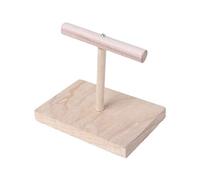 Percha de madera para pájaros, soporte natural, ramas con base, no tóxica, para loros, estación, para pájaros, jaulas, accesorios