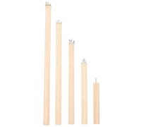 Percha de Madera para Periquitos Tornillos, Juego 5 Piezas | Montaje Arandelas y Tuercas, Superficie Lisa y Tono Natural, para Jaulas y Aves Pequeñas