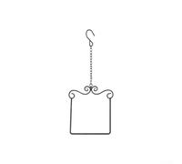 Percha de metal para colibrí diseñada para instalación permanente al aire libre en paisajes residenciales y patios (negro)