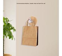 Percha de Pared de Acero Inoxidable de bambú Natural, Gancho para Bolsa, Toallero para Baño, Cocina, Perchas sin Rastro, Perchas Montadas en la Pared para Armario de Dormitorio, 5 Piezas (#1)