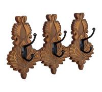 Percha de Pared de Madera de 3 Ganchos marrón 36x8x20.5h cm