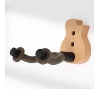 Percha de pared segura para guitarra con acolchado de goma para instrumentos acústicos y eléctricos, ahorro de espacio (D)