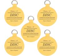 Percha de placa de disco para paredes, soporte autoadhesivo invisible, paquete de 5 (75 mm)