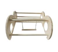 Percha de pollo para gallinero - Percha de madera columpio para gallinero | Accesorio exterior para gallinas | para aves de corral de bajo corazón, granja y jardín