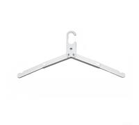 Percha de ropa, 1 paquete plegable portátil, aleación de aluminio ligera, diseño compacto de agarre antideslizante, para viajes de camping (plata)
