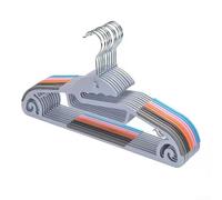 Percha de ropa antideslizante multifuncional para clasificar y organizar, diseño compacto para armario y cuarto de lavado (5 piezas)