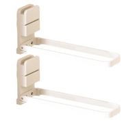Percha de ropa con ventosa para balcón, montaje en pared, plegable, sin taladro, diseño de ahorro de espacio para azulejos de vidrio, superficies de madera y metal, paquete de 2 unidades, blanco o
