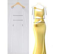 Percha de ropa de maniquí invisible, estante ajustable para modelar ropa, marco de metal, soporte de vestido de cuerpo completo para exhibición de fotografía de ropa