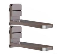 Percha de ropa plegable con ventosa, organizador de ropa montado en la pared para ahorrar espacio (gris)