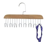 Percha de sujetador | Estante de almacenamiento para corbatas con 8 ganchos metálicos giratorios,Perchas para ahorrar espacio, estante de almacenamiento de corbatas para gorros, cinturones, ropa para