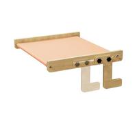 Percha De Ventana Para Gato - 43.5 X 39 X 16.5 Cm, Cama Para Gatito Sin Perforación, Asiento De Descanso Con Marco De Madera, Cómodo Diseño De Hamaca Con Soporte Estable Para Una Vista Relajante |