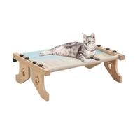 Percha De Ventana Para Gato, Hamaca Para Gato | Hamaca Para Gato Fácil De Ajustar - Percha Para Gato Con Marco De Madera Y Metal Robusto, Asiento Fácil Para Alféizar De Ventanas, Hamaca De Ventana