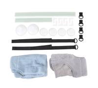 Percha de Ventana para Gatos de Doble Capa, Cama Tipo Hamaca con Ventana para Gatos con Vista panorámica de 360 Grados, Varillas de Fibra de Vidrio Resistentes y 6 ventosas (Doble Capa Gris+Azul)