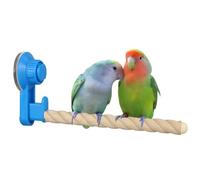 Percha de ventosa para pájaros, soporte para ventana/baño/coche/viaje para pájaros, Loro, periquito, calopsita, conuro, periquito, inseparables