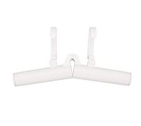 Percha de viaje multifuncional, elástica, ajustable, portátil, plegable, para uso diario en coche (Blanca)