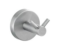 Percha doble de acero inoxidable bosio