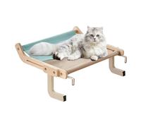 Percha elevada para ventana de gato, percha ajustable para ventana, estante para gatos, alféizar de ventana, cama para gatos, hamaca para gatos para alféizar de ventana, mesita de noche, cajón y