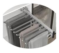 Percha extraíble para Pantalones, Perchas retráctiles para Pantalones: Organizador de Armario y Perchero Que Ahorra Espacio para un Almacenamiento eficiente. Ideal para Pantalones, Pantalone