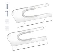 Percha flotante horizontal para tabla de surf, acrílico transparente | Soporte de almacenamiento para tablas de surf para tablas de snowboard, monopatines, garaje, sala de estar, dormitorio