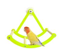 Percha interactiva de madera para ejercicios de juguete para pájaros, 8,5 x 4,53 x 6,85 pulgadas, rueda de ejercicio interactiva, juguete interactivo para guacamayos, periquitos, tórtolas, cacatúas
