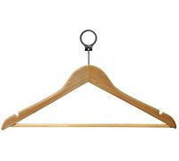 Percha Madera con Anti Robo 44cm Hotel 72 Unidades