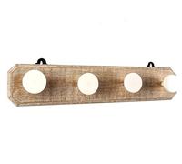 PERCHA MADERA/RESINA 4 POMOS