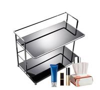 Percha metálica universal de profesional; Perca plateada industrial de alta resistencia, soporte de doble nivel resistente; Suministros de herramientas para equipos de hardware de mantenimiento