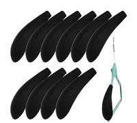 Percha moldeadora de hombro 10/20, almohadilla para colgar abrigos y trajes, almohadillas flocadas para colgar ropa