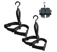 Percha para botas de pescador, percha de cinturón ajustable para secar rack, se adapta a todas las botas de pesca y vadeadores, perchas para botas wader colgador para maletero (2 unidades)