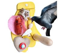 Percha para Cacatúas NINFA | Juguete Posadero para Masticar De Plátano - Juguete para Morder para Periquitos,para Conuro, Cacatúa NINFA, Periquito, Agapornis, Guacamayo y Más