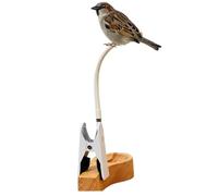Percha para calopsitte - Campo de juego portátil para loros, percha para pájaros para colocar sobre escritorio, para periquitos, inseparables, diamantes, periquitos ondulados, calopsitas, Conures