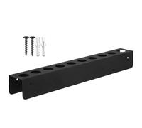 Percha para cepillos de detalles, organizador de acero para cepillos de detalles de coche, práctico organizador de suministros de limpieza de coche, soporte para cepillo de coche con agujeros para