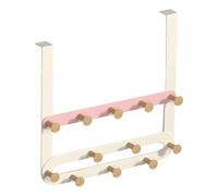 Percha para colgar sobre la puerta, ganchos para colgar detrás de la puerta, estante de metal sobre la puerta, solución multifuncional para colgar en la puerta, soporte resistente de larga duración
