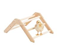 Percha para gallinas, antideslizante, divertida, de madera, fácil montaje, juguetes de enriquecimiento para pollos, apto para loros, otros, uso interior exterior, jaulas, vallas, descanso,