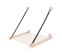 Percha para gato para alféizar de la ventana, plegable, resistente, ventosa | Asiento de ventana de gato con ventosa para el hogar, alquiler, sala de estar, interior de cristal