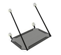 Percha para gatos Am - Hamaca para gatos de interior, ventosas, bandeja para dormir para mascotas, estructura de PVC de metal, acogedora cama elevada | Para apartamento, Sch