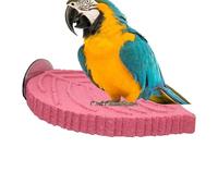 Percha para jaula de pájaros | Lijadora de pico en forma de planta de resina para pájaros, soporte para Konure, canarios, inseparables para el cuidado de las garras, buscar comida y