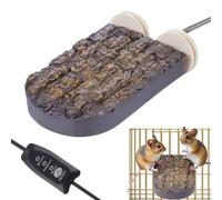 Percha para pájaros, accesorios para jaula de cacatúas, soporte de hábitat más cálido, suministros para mascotas para animales pequeños, periquitos, erizos, hámster, hurón, decoración de paisajismo